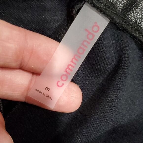 Commando Faux Leather Joggers in Black Size M - Picture 11 of 14